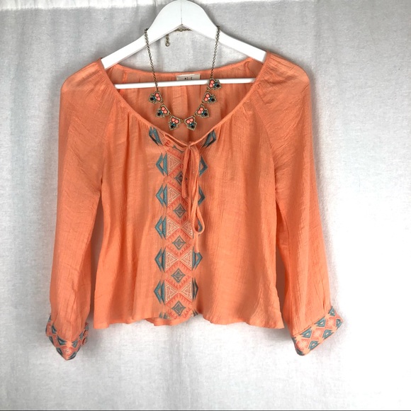 J Crew Statement necklace with neon embedded bead - Picture 8 of 8